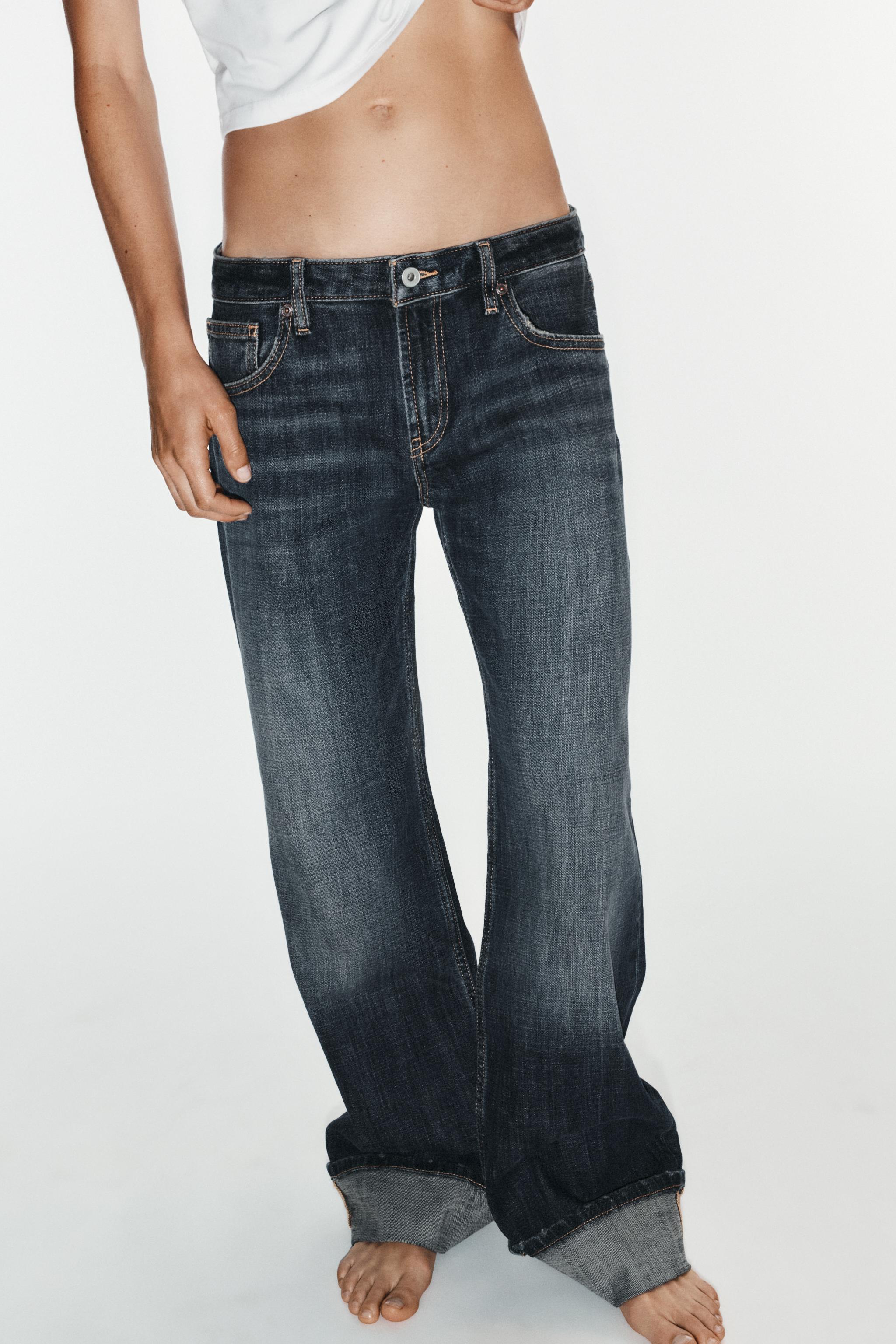 TRF FOLDED LOW-RISE JEANS